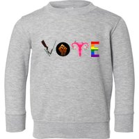 Vote Blm P.R.O C.H.O.I.C.E Gun Lgbtq+ Toddler Sweatshirt
