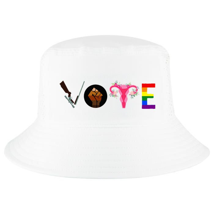 Vote Blm P.R.O C.H.O.I.C.E Gun Lgbtq+ Cool Comfort Performance Bucket Hat