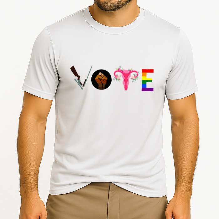 Vote Blm P.R.O C.H.O.I.C.E Gun Lgbtq+ Performance Shirt