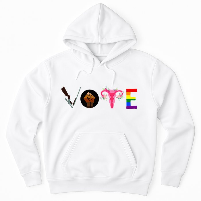 Vote Blm P.R.O C.H.O.I.C.E Gun Lgbtq+ Hoodie