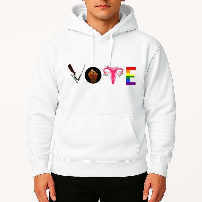 Vote Blm P.R.O C.H.O.I.C.E Gun Lgbtq+ Hoodie