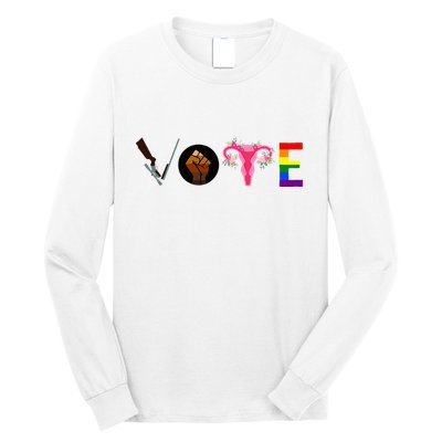 Vote Blm P.R.O C.H.O.I.C.E Gun Lgbtq+ Long Sleeve Shirt