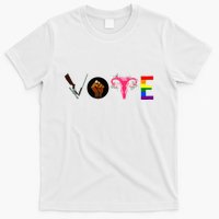 Vote Blm P.R.O C.H.O.I.C.E Gun Lgbtq+ T-Shirt