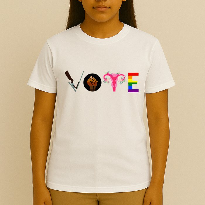 Vote Blm P.R.O C.H.O.I.C.E Gun Lgbtq+ T-Shirt