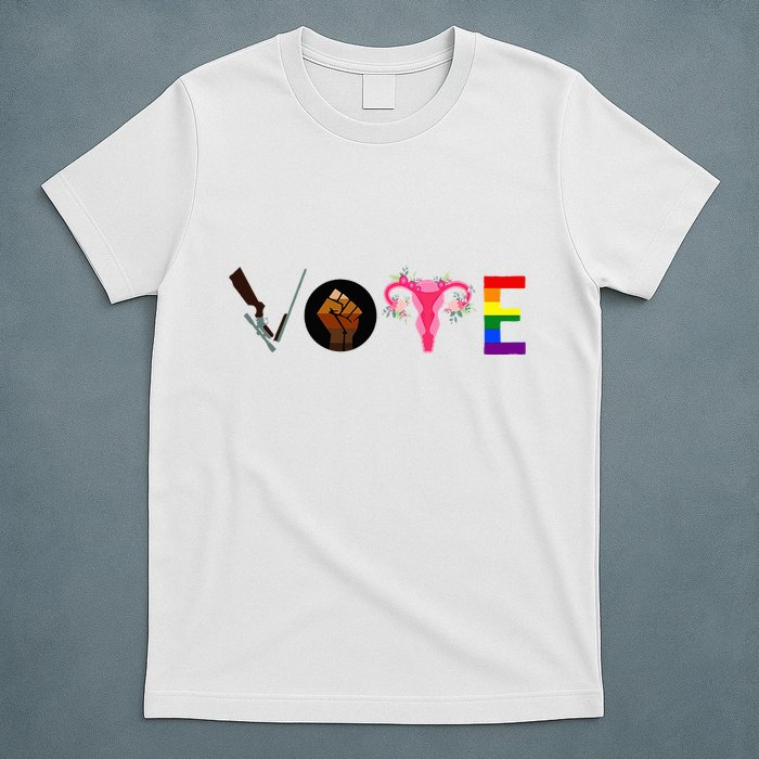 Vote Blm P.R.O C.H.O.I.C.E Gun Lgbtq+ T-Shirt