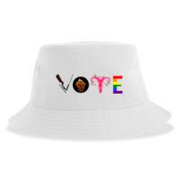 Vote Blm P.R.O C.H.O.I.C.E Gun Lgbtq+ Sustainable Bucket Hat