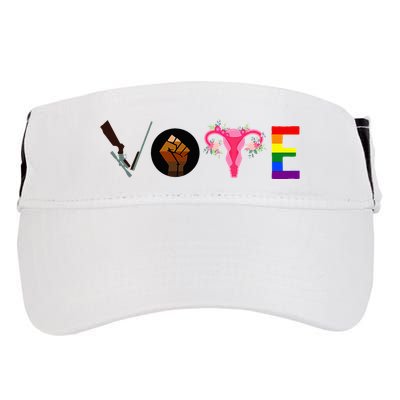 Vote Blm P.R.O C.H.O.I.C.E Gun Lgbtq+ Adult Drive Performance Visor