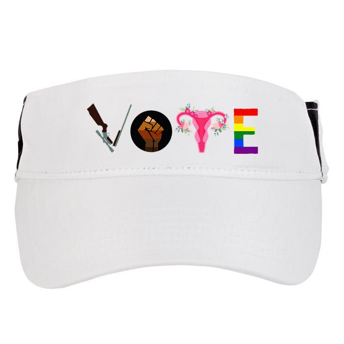 Vote Blm P.R.O C.H.O.I.C.E Gun Lgbtq+ Adult Drive Performance Visor