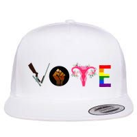 Vote Blm P.R.O C.H.O.I.C.E Gun Lgbtq+ Flatbill Hat