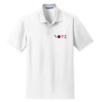 Vote Blm P.R.O C.H.O.I.C.E Gun Lgbtq+ Dry Zone Grid Polo