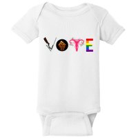 Vote Blm P.R.O C.H.O.I.C.E Gun Lgbtq+ Baby Bodysuit