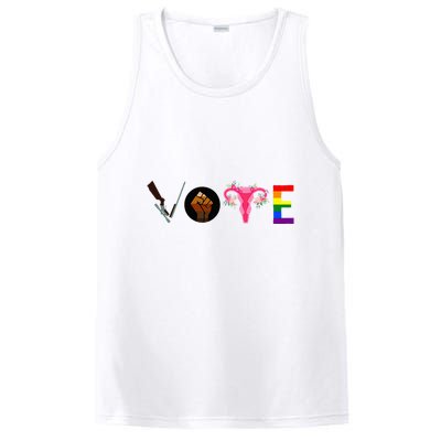 Vote Blm P.R.O C.H.O.I.C.E Gun Lgbtq+ PosiCharge Competitor Tank