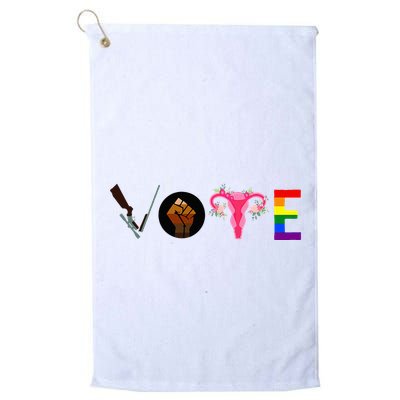 Vote Blm P.R.O C.H.O.I.C.E Gun Lgbtq+ Golf Towel