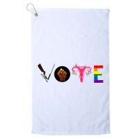 Vote Blm P.R.O C.H.O.I.C.E Gun Lgbtq+ Golf Towel