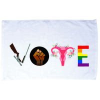 Vote Blm P.R.O C.H.O.I.C.E Gun Lgbtq+ Microfiber Hand Towel