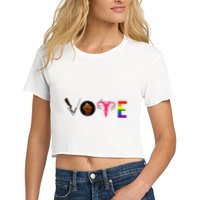 Vote Blm P.R.O C.H.O.I.C.E Gun Lgbtq+ Crop Top