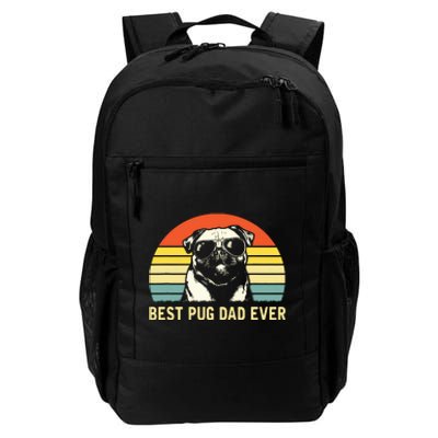 Vintage Best Pug Dad Ever Pug Lover Fathers Day Daily Commute Backpack