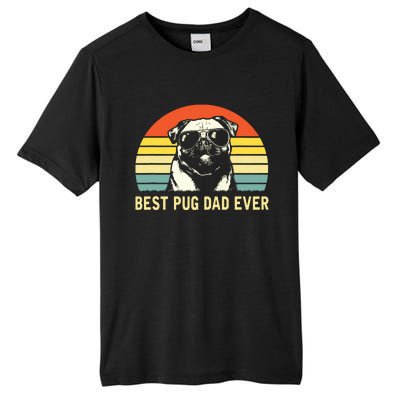 Vintage Best Pug Dad Ever Pug Lover Fathers Day Tall Fusion ChromaSoft Performance T-Shirt