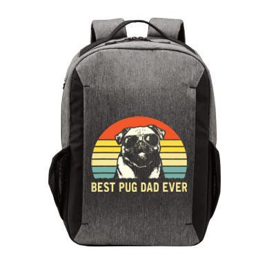 Vintage Best Pug Dad Ever Pug Lover Fathers Day Vector Backpack