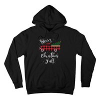 Vintage Buffalo Plaid Red Truck Merry Christmas Y'all Hoodie