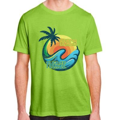 Vintage Beach Please Vacay Summer Vacation Vibes Palm Cruise Gift Adult ChromaSoft Performance T-Shirt