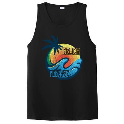 Vintage Beach Please Vacay Summer Vacation Vibes Palm Cruise Gift PosiCharge Competitor Tank