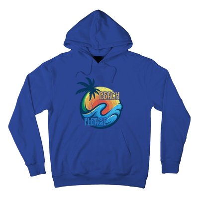 Vintage Beach Please Vacay Summer Vacation Vibes Palm Cruise Gift Hoodie