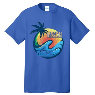 Vintage Beach Please Vacay Summer Vacation Vibes Palm Cruise Gift Tall T-Shirt