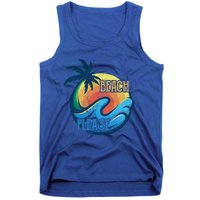 Vintage Beach Please Vacay Summer Vacation Vibes Palm Cruise Gift Tank Top