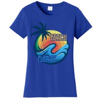 Vintage Beach Please Vacay Summer Vacation Vibes Palm Cruise Gift Women's T-Shirt