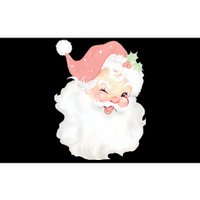 Vintage Blush Pink Santa Claus Christmas Winking Bumper Sticker