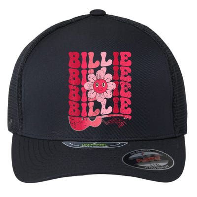 Vintage Billie Personalized Name I Love Billie Groovy Flexfit Unipanel Trucker Cap