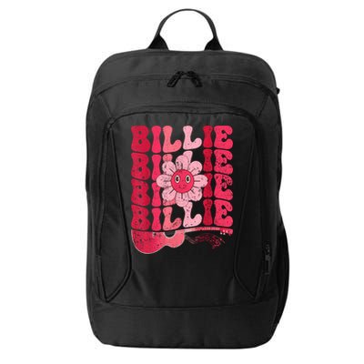 Vintage Billie Personalized Name I Love Billie Groovy City Backpack