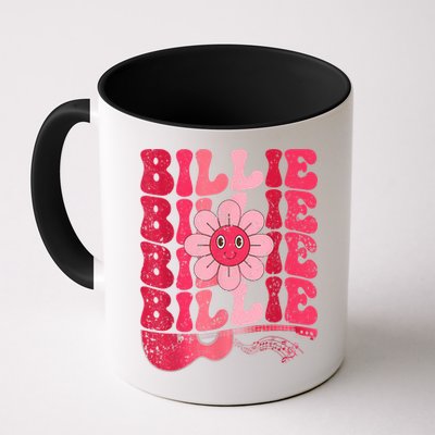 Vintage Billie Personalized Name I Love Billie Groovy Mug