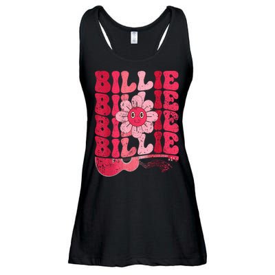 Vintage Billie Personalized Name I Love Billie Groovy Ladies Essential Flowy Tank