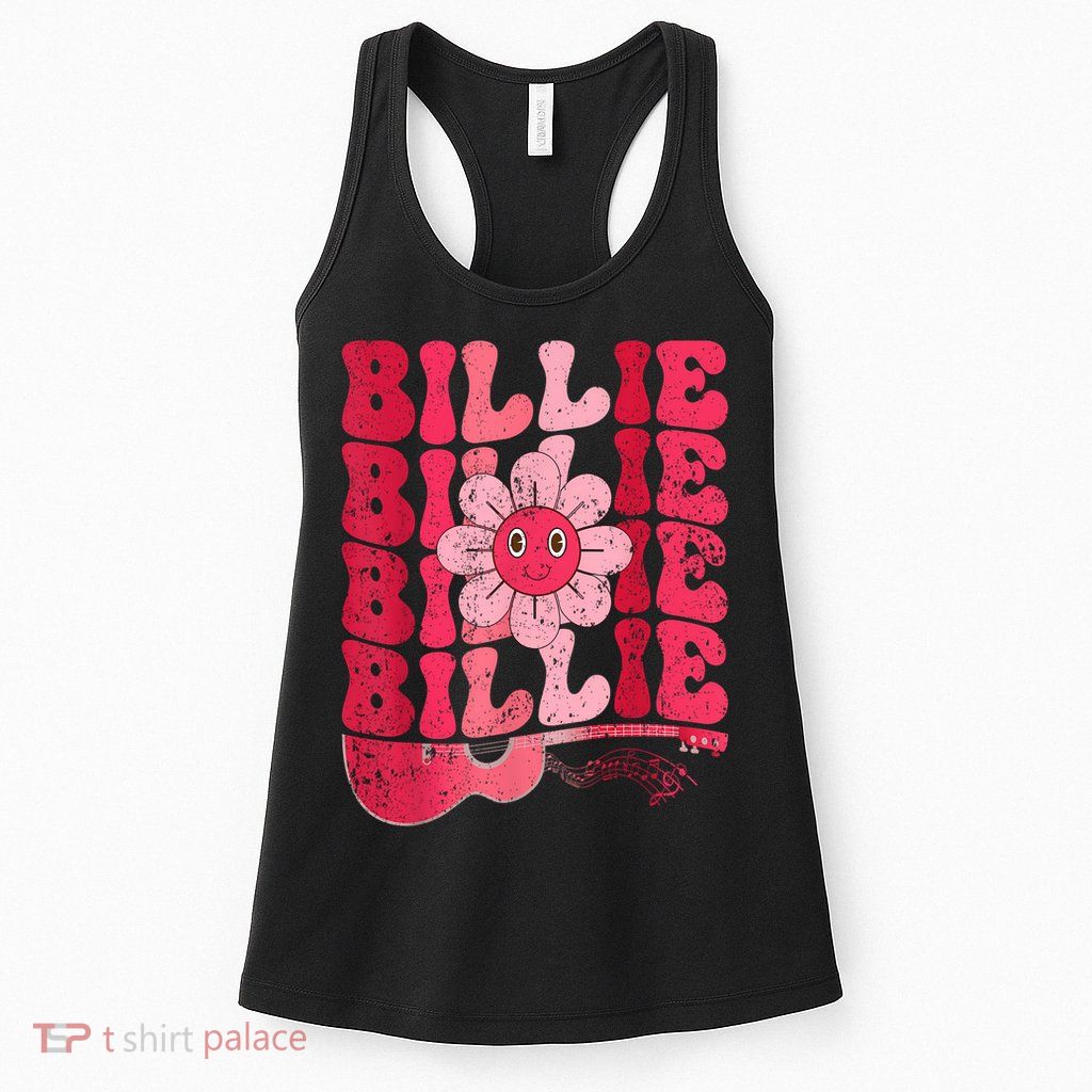 Vintage Billie Personalized Name I Love Billie Groovy Womens Tank Top