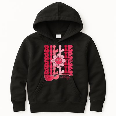 Vintage Billie Personalized Name I Love Billie Groovy Kids Hoodie