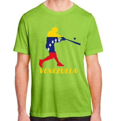 Venezuelan Baseball Player Batter National Team Flag Gift Adult ChromaSoft Performance T-Shirt