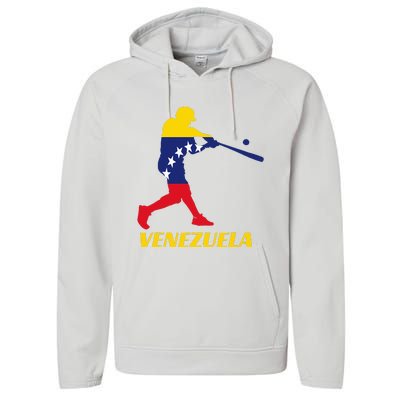 Venezuelan Baseball Player Batter National Team Flag Gift Performance Fleece Hoodie