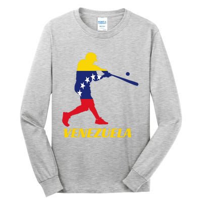 Venezuelan Baseball Player Batter National Team Flag Gift Tall Long Sleeve T-Shirt