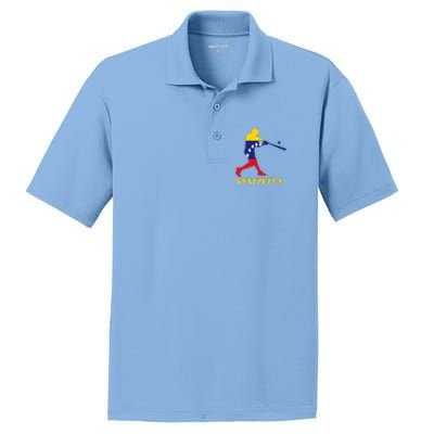 Venezuelan Baseball Player Batter National Team Flag Gift PosiCharge RacerMesh Polo