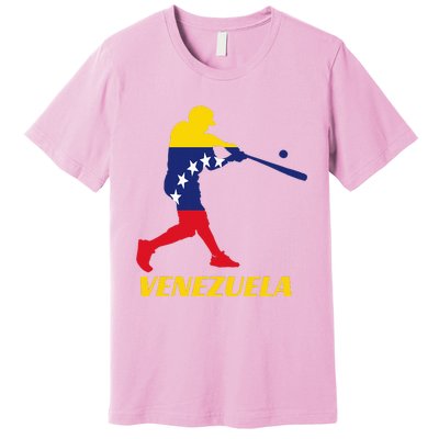 Venezuelan Baseball Player Batter National Team Flag Gift Premium T-Shirt