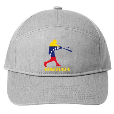 Venezuelan Baseball Player Batter National Team Flag Gift 7-Panel Snapback Hat
