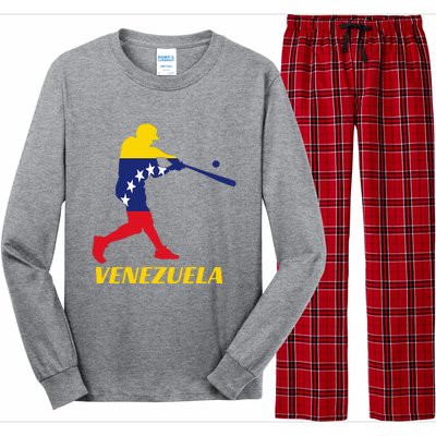 Venezuelan Baseball Player Batter National Team Flag Gift Long Sleeve Pajama Set