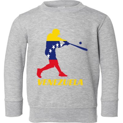 Venezuelan Baseball Player Batter National Team Flag Gift Toddler Sweatshirt