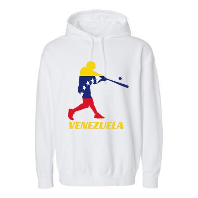 Venezuelan Baseball Player Batter National Team Flag Gift Garment-Dyed Fleece Hoodie