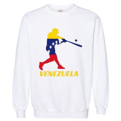 Venezuelan Baseball Player Batter National Team Flag Gift Garment-Dyed Sweatshirt