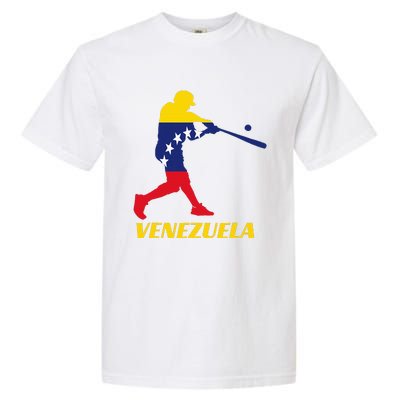 Venezuelan Baseball Player Batter National Team Flag Gift Garment-Dyed Heavyweight T-Shirt