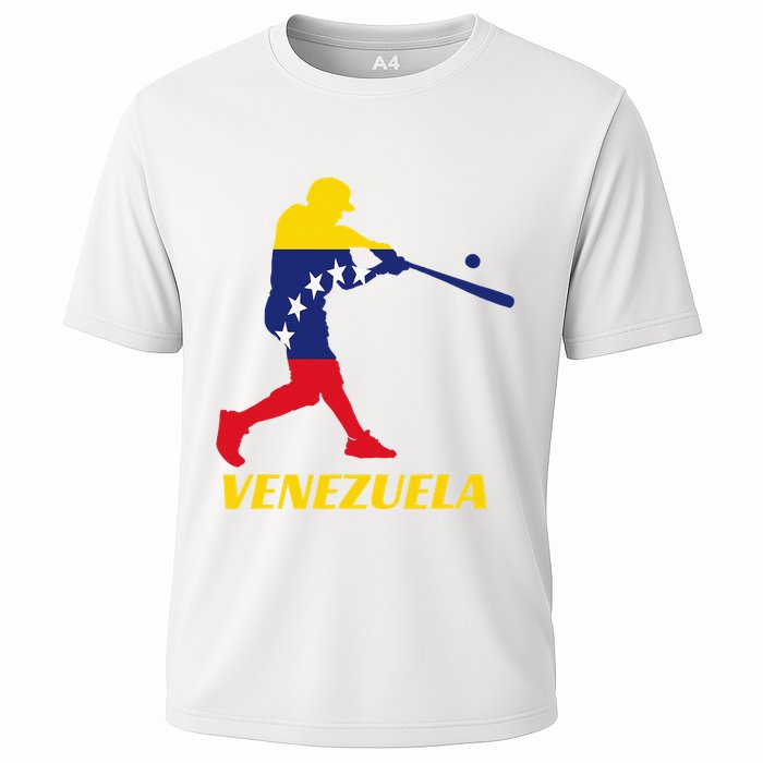 Venezuelan Baseball Player Batter National Team Flag Gift Cooling Performance Crew T-Shirt