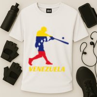Venezuelan Baseball Player Batter National Team Flag Gift Cooling Performance Crew T-Shirt